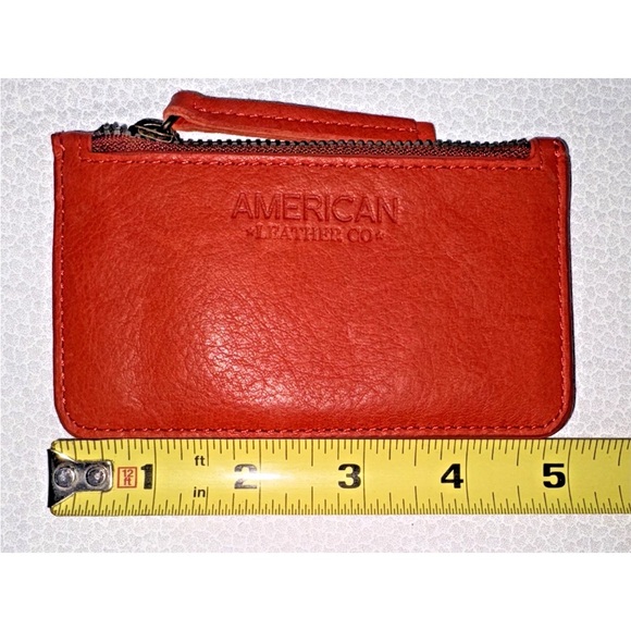 American Leather Co. Kansas Leather Crossbody with Coin Purse Brown/Red/Rust - Picture 14 of 14